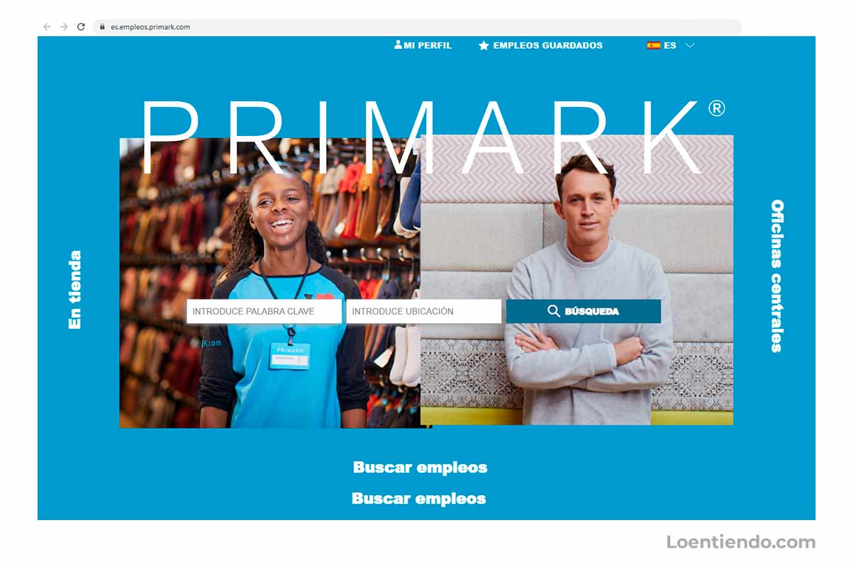 Vacantes disponibles en Primark