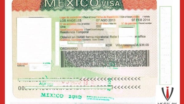 visado de residencia temporal para familiares